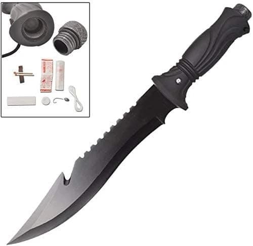 15 Inch Survival Knife with Survival Kit & Sheath - Black product image