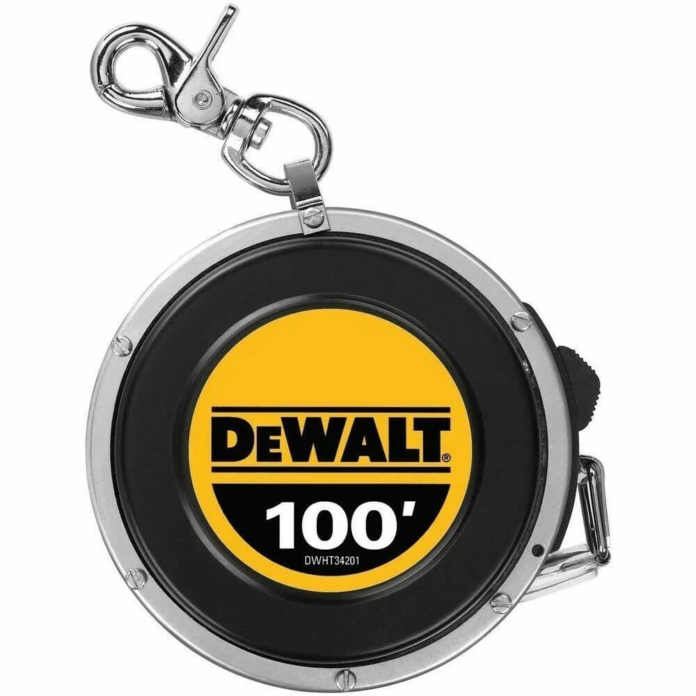 Dewalt Self Retracting Steel Long Measuring Tape 100' x 1/2" Auto product image