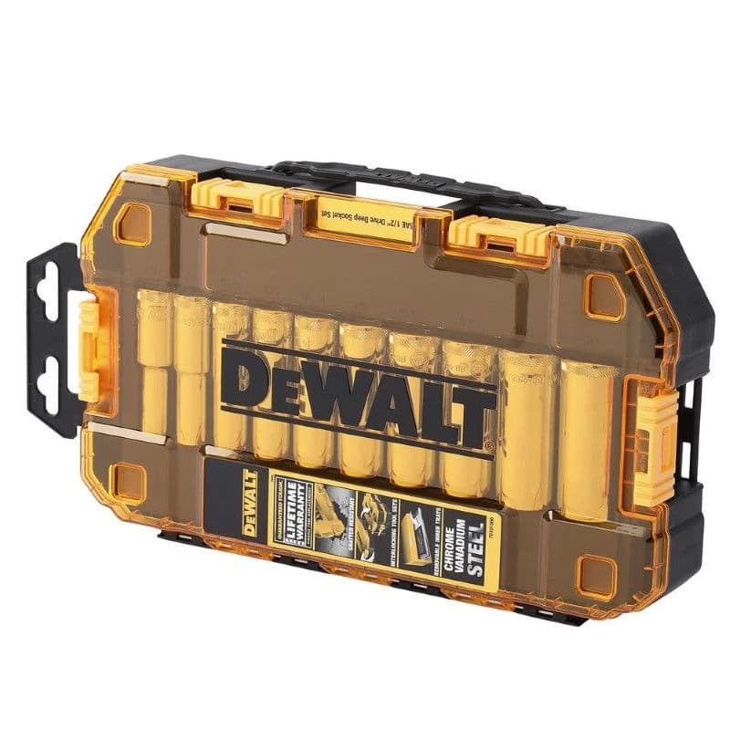 Dewalt Tough Box 1/2" Drive SAE Deep Socket Set 10pc product image