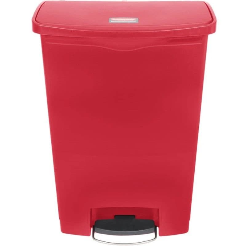 Slim Jim Resin F/Step Bin 90L/24Gal Red - RUBBERMAID product image