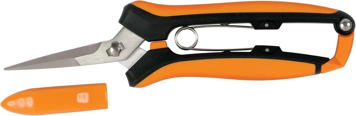 Fiskars Micro-tip Pruning Snip 6" w/Sheath & Soft Grip Handle product image