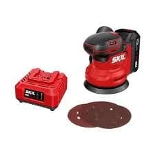 SKIL PWR CORE 20V Brushless Random Orbital Sander Kit Including 2.0Ah Battery (SR7603B-10) product image
