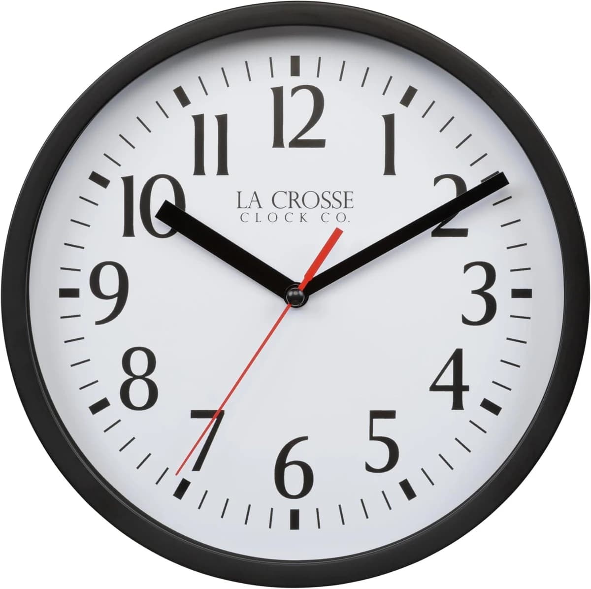 La Crosse 8" Basics Quartz Analog Wall Clock Black product image