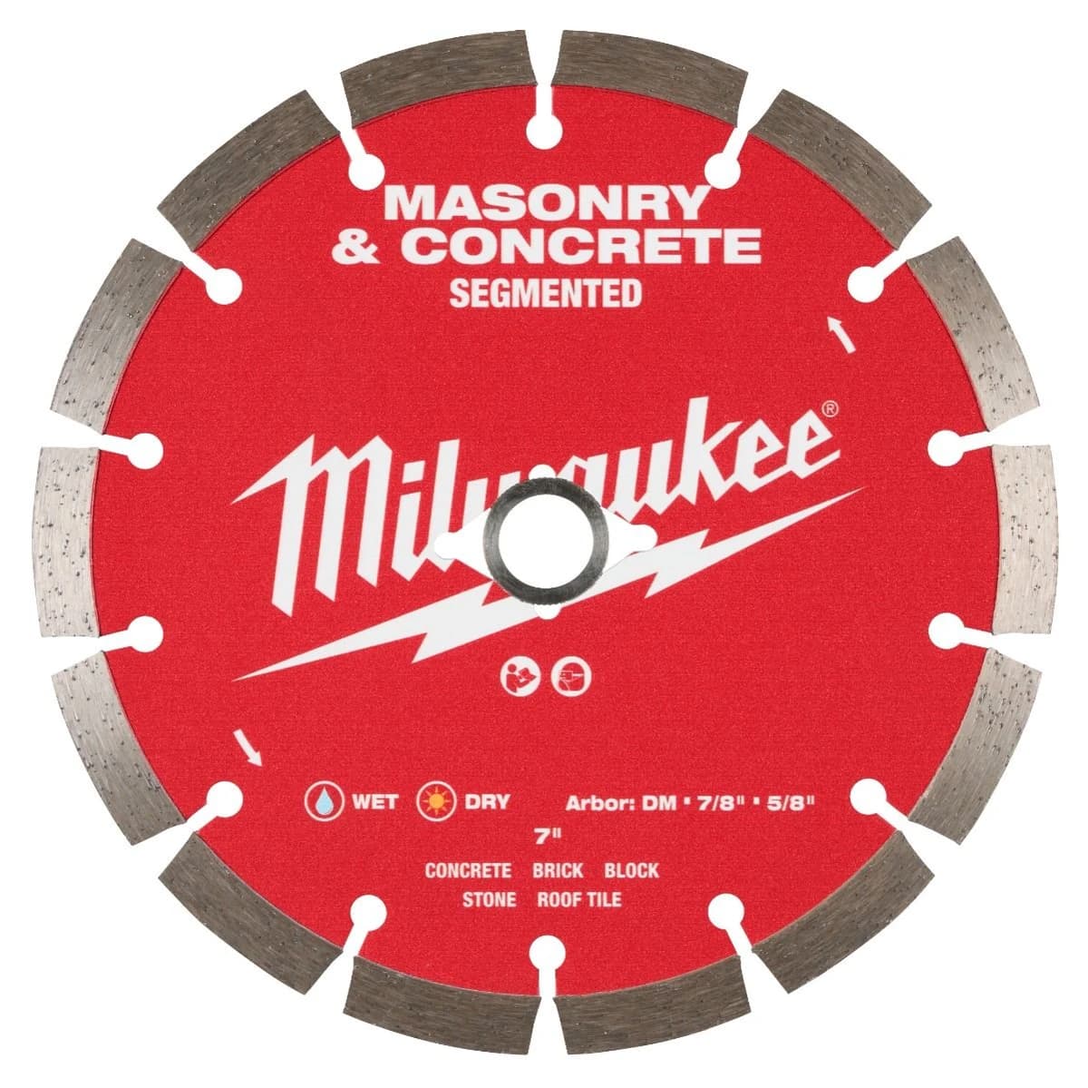 Milwaukee 7" Segmented Masonry & Concrete Diamond Blade product image