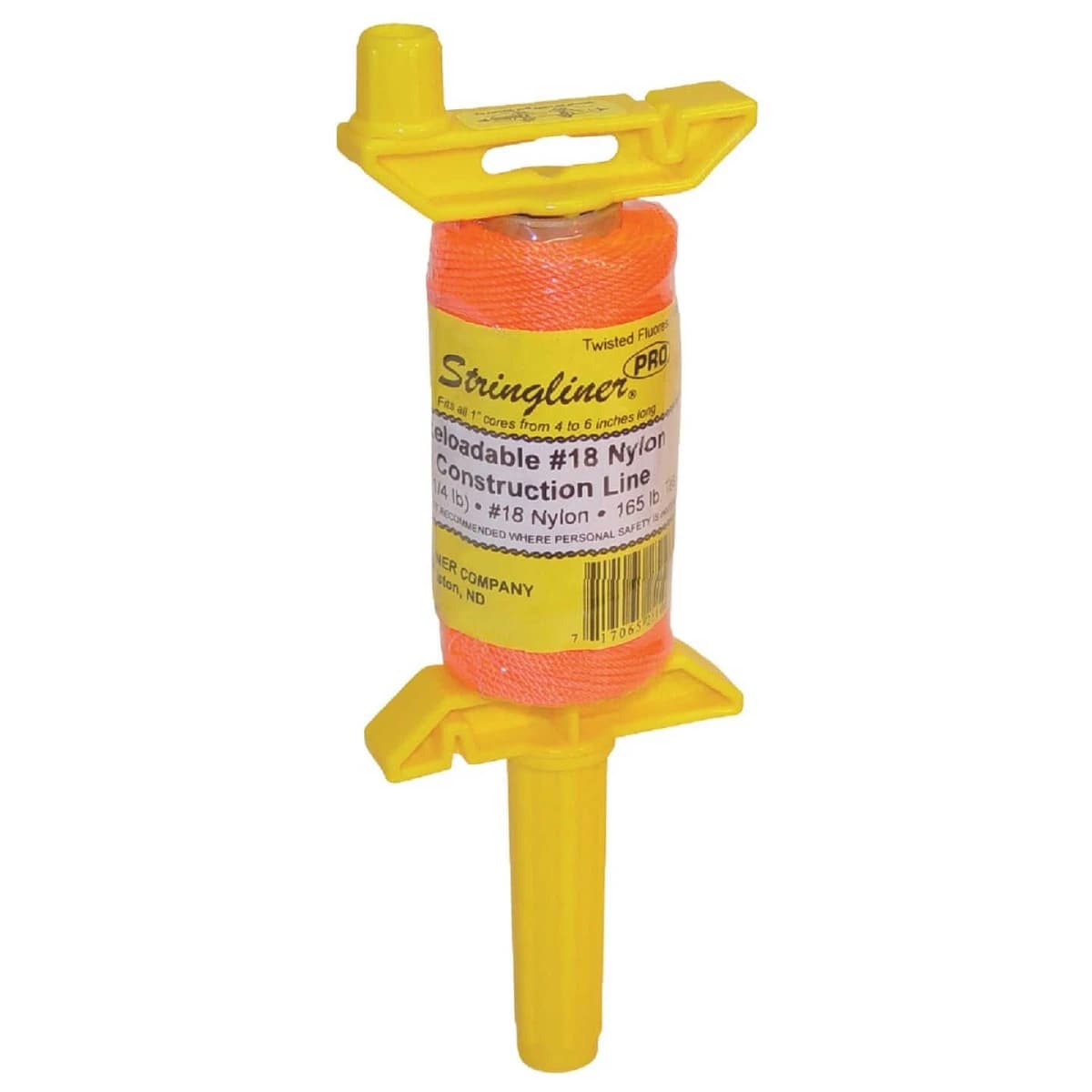 Stringliner PRO 270' Fluorescent Orange Twisted Nylon Mason Line Reel product image