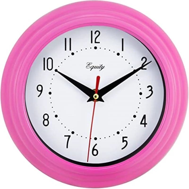 La Crosse Equity 8" Analog Wall Clock - Pink product image
