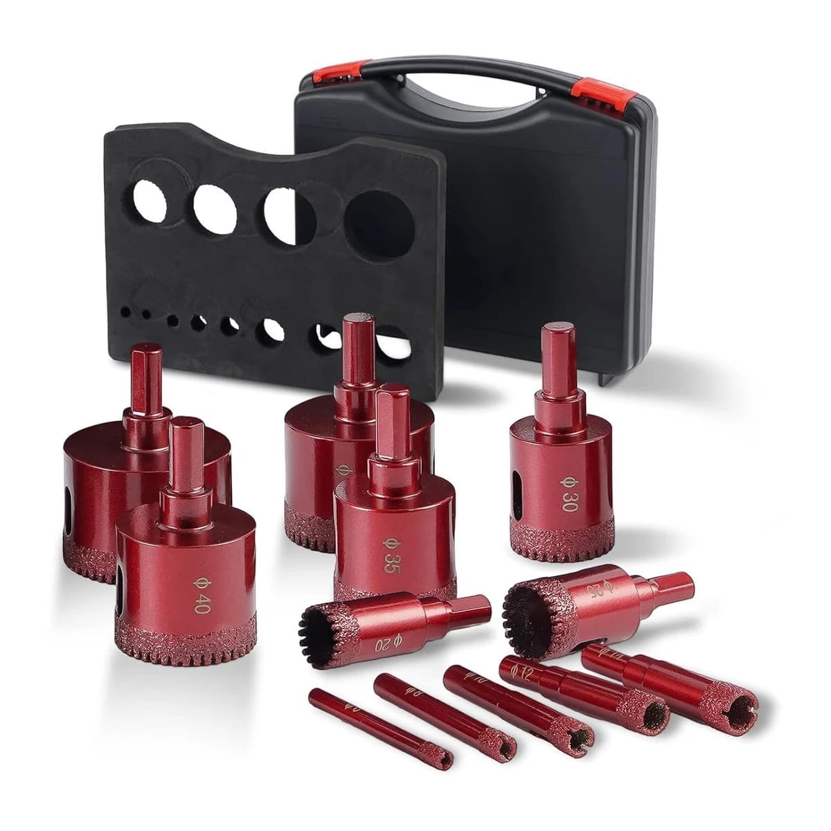 Jurtmy 12pc Diamond Hole Saw Tile Drill Bits Kit product image