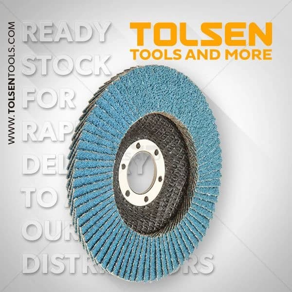 Tolsen Zirconia Oxide Flap Disc 4 1/2" 120G product image