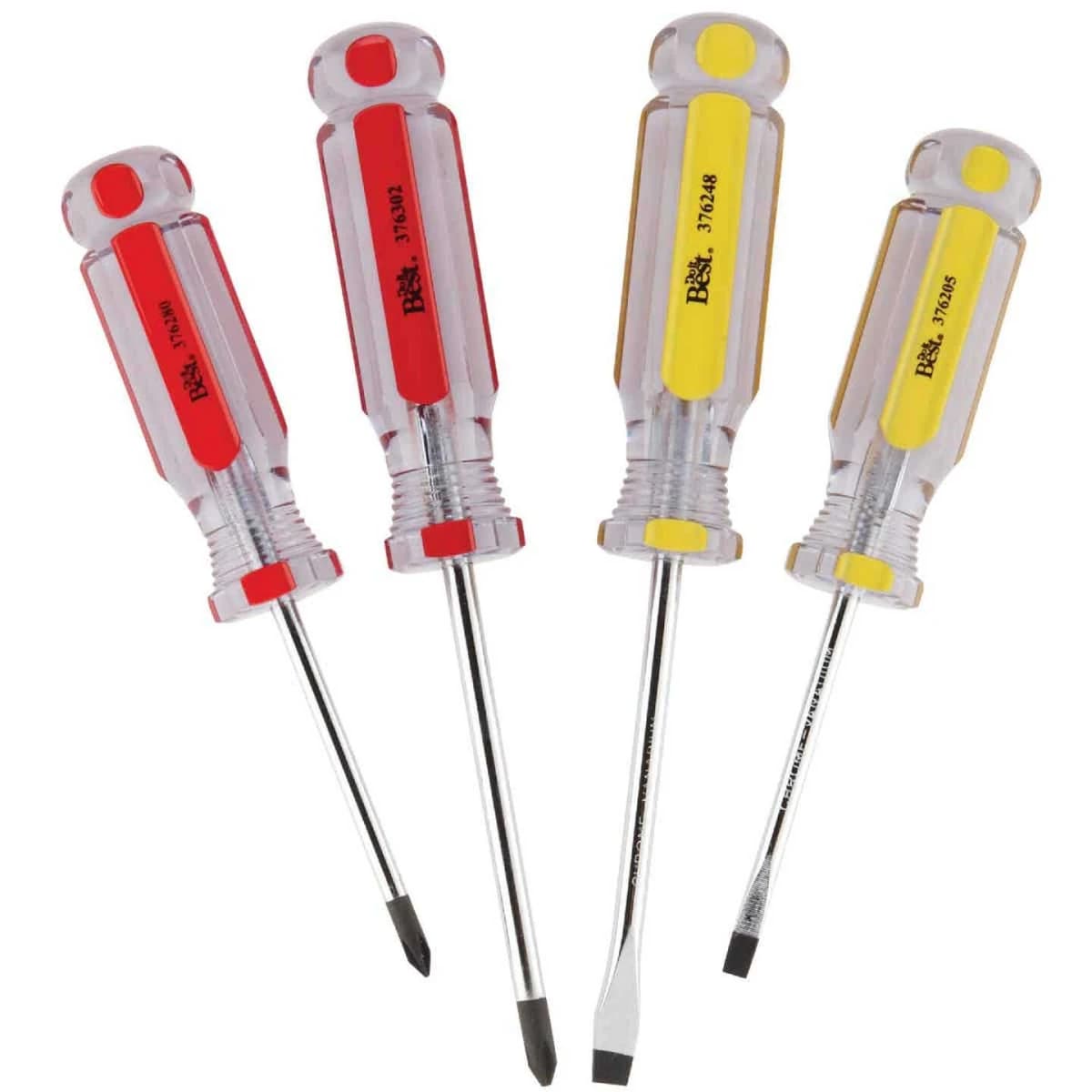 Do it Best Flat/Slotted & Phillips Screwdriver Set 4pc product image