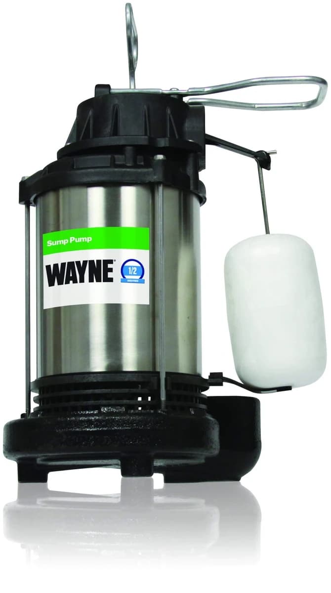 Wayne 1/2 HP Stainless Steel and Cast Iron Submersible Sump Pump product image
