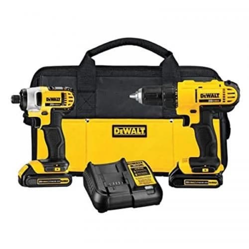 DEWALT 20 Volt Max Lithium Ion Compact Drill & Impact Driver 2-Tool Combo Kit product image