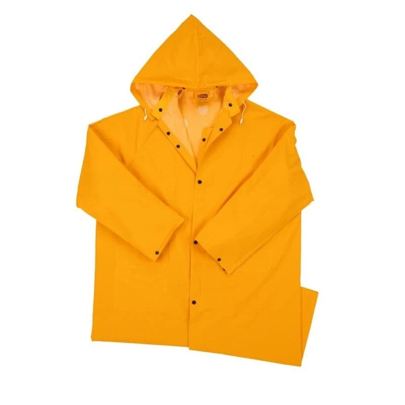 Yellow PVC/Poly Rain Coat 35 Mil 48 Inch- Medium product image