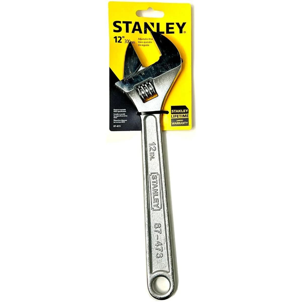 Stanley Professional Adjustable Wrench, 12 in product image