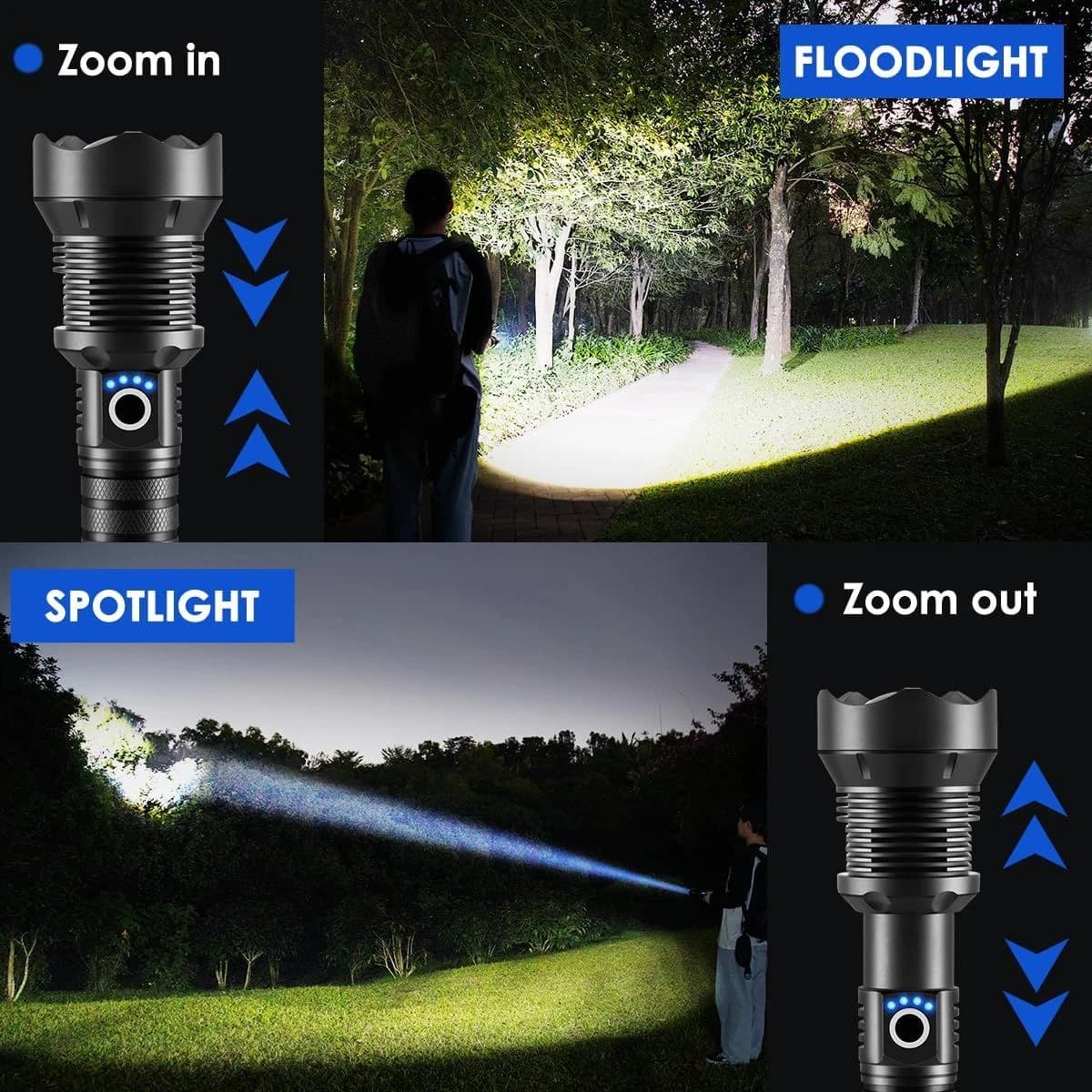 ZioeYiue Rechargeable LED Flashlight, 5 Modes product image