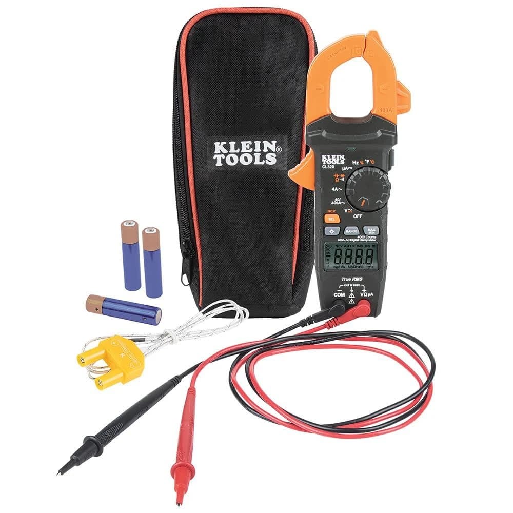 Klein Digital Clamp Meter, HVAC AC Auto-ranging 400A, AC/DC Voltage, TRMS product image