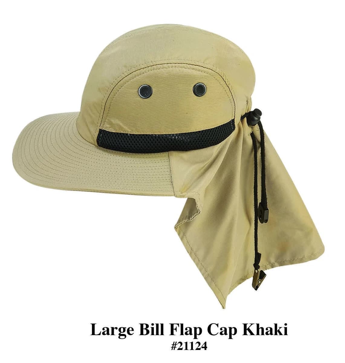 Large Bill Flap Cap Khaki product image