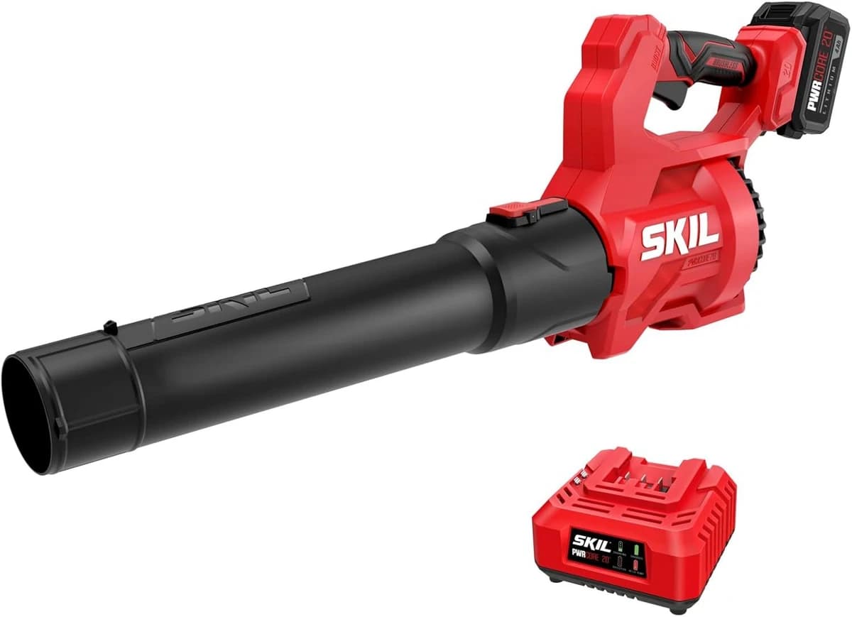 SKIL PWR CORE 20 420 CFM Leaf Blower, 20-Volt Battery and Charger Included (BL0420B-13) product image