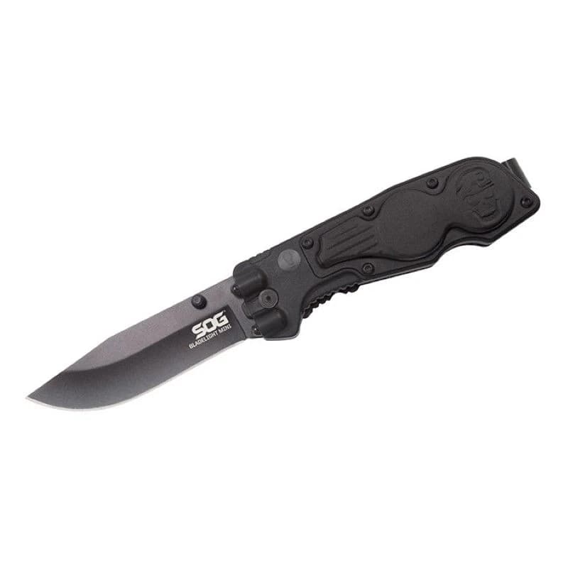 SOG BladeLight Mini Folding Knife, Black TiNi product image