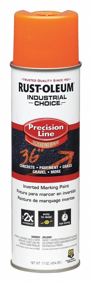 Rustolem IC LSPR Flourescent Orange Marking Spray Paint 17oz product image