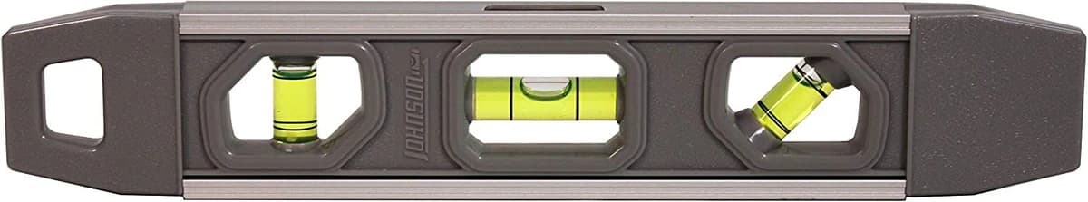 Johnson 9" Magnetic Aluminum Torpedo Level Black product image