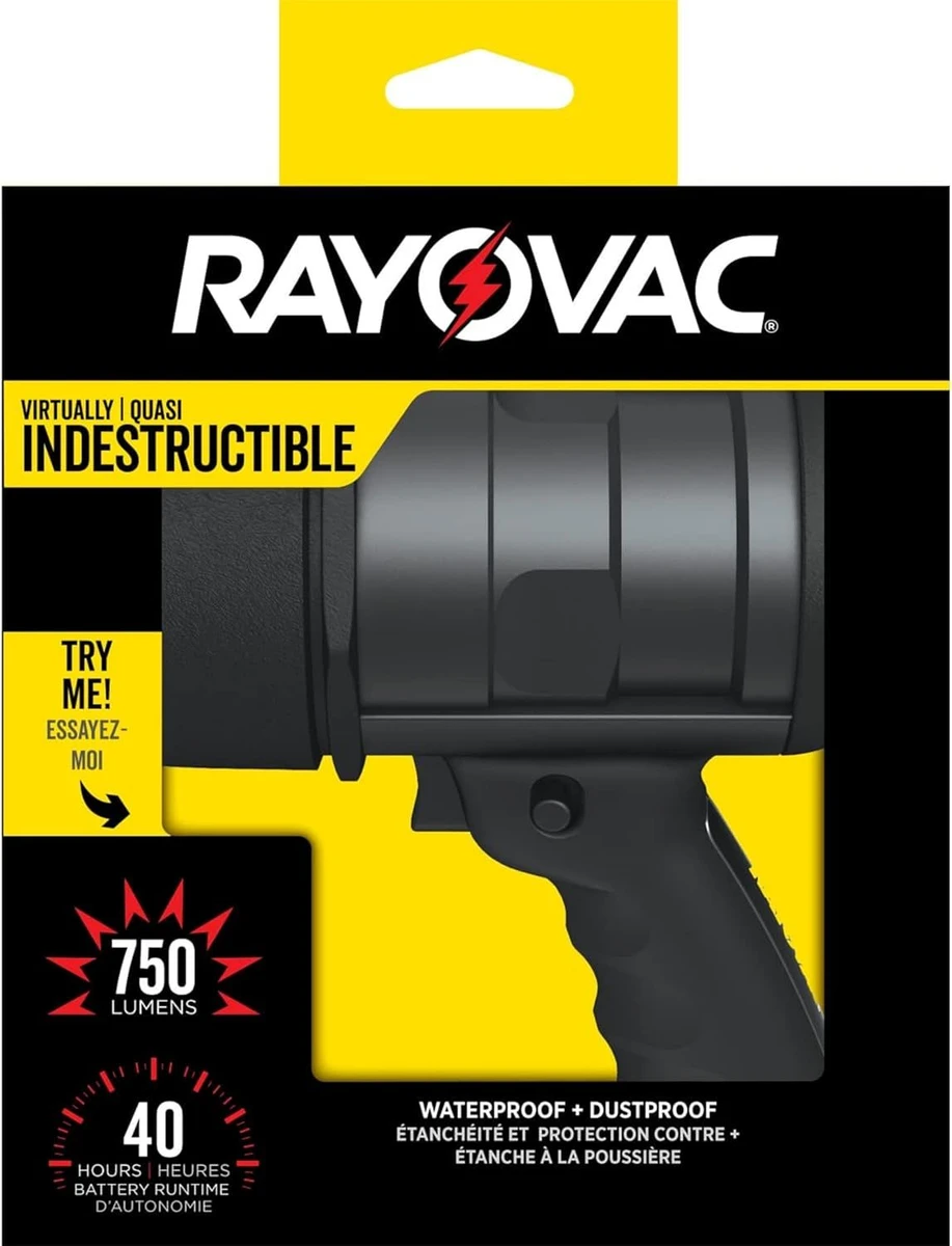 Rayovac Virtually Indestructible LED Spotlight 750 Lumen Waterproof Flashlight product image