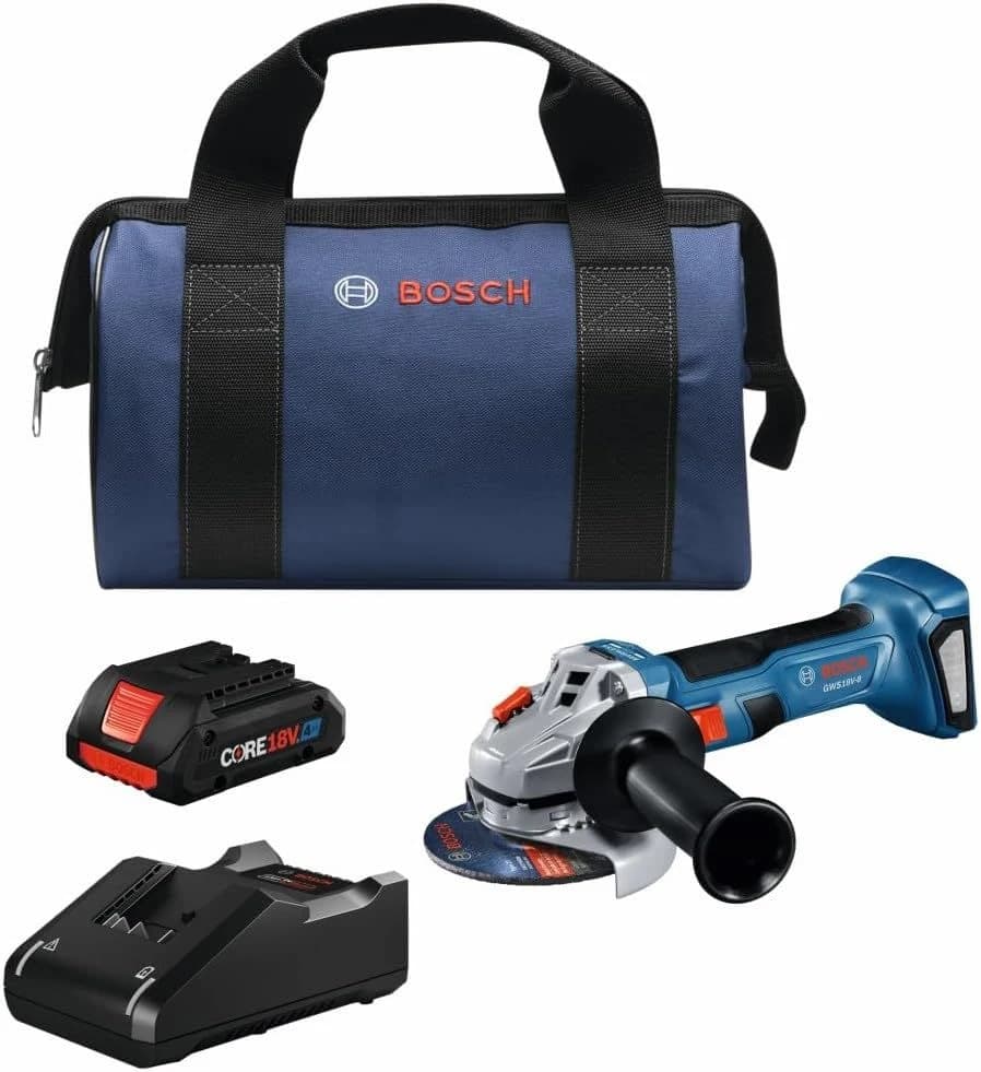 Bosch 4 1/2" 18V Brushless Angle Grinder Kit w/(1) 4Ah Battery & Charger product image