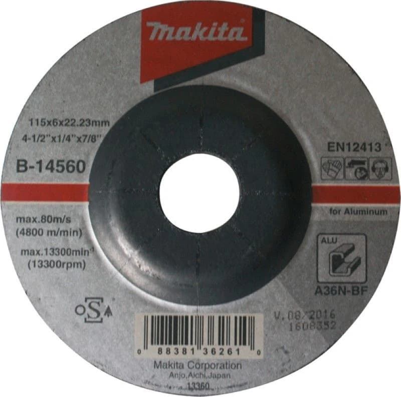 Makita Grinding Disc 115x6x22.23 for Aluminum product image