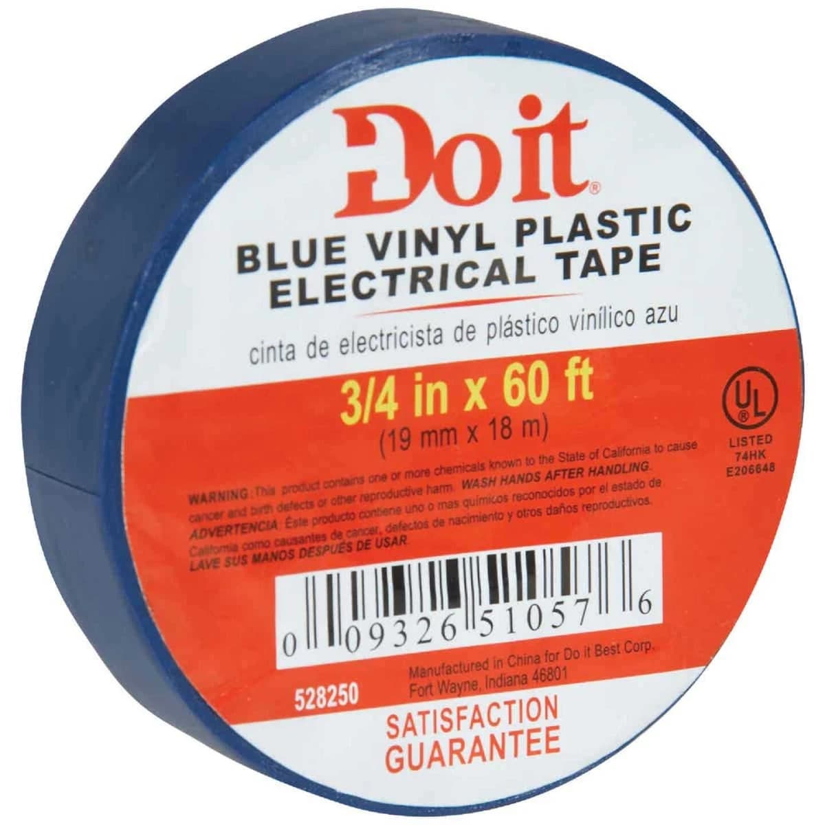 Do it General Purpose 3/4" x 60' Blue Electrical Tape product image