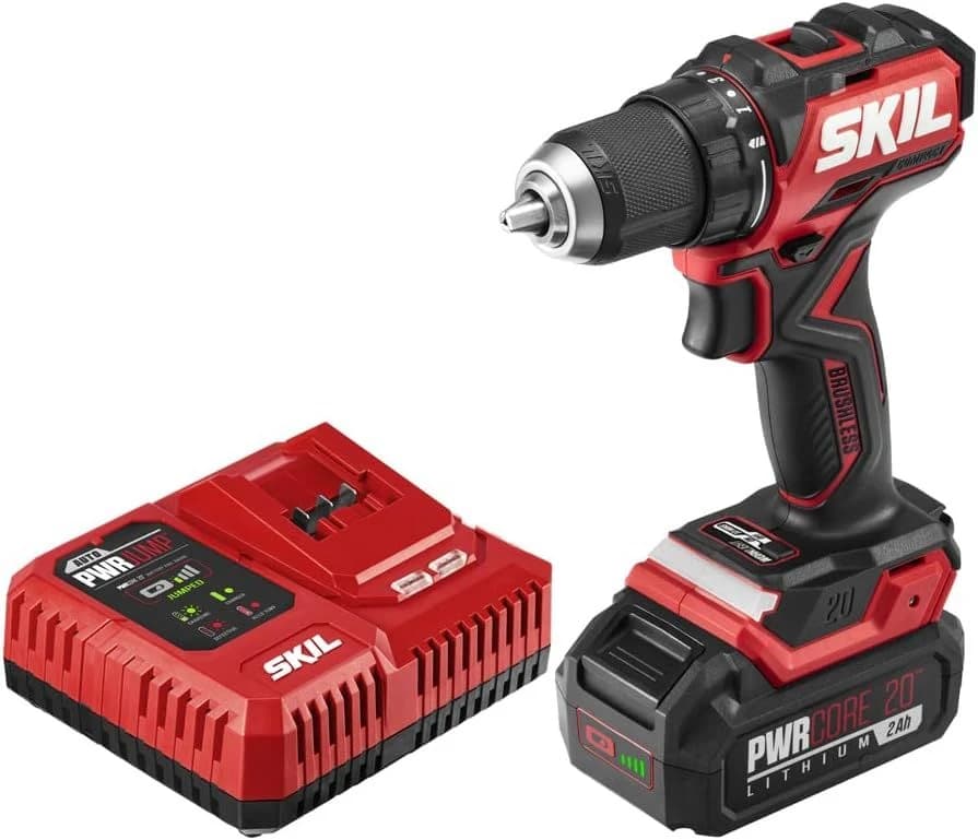 Skil 20V 1/2" BL Compact Variable-Speed Drill Driver Kit w/2.0Ah Battery&Charger product image