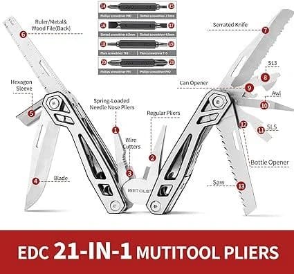WETOLS Self-locking Multitool 21-in-1 Pliers product image