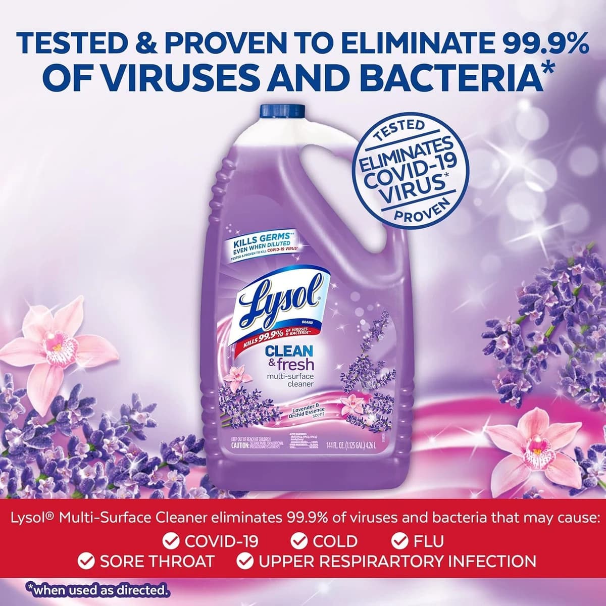Lysol Multi-Surface Cleaner Sanitizing and Disinfecting Pour Lavender 144oz product image