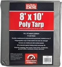 Silver Tarpaulin 8' x 10' product image