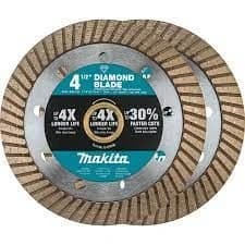 Makita 4 1/2" Diamond Turbo Blade 2pk product image