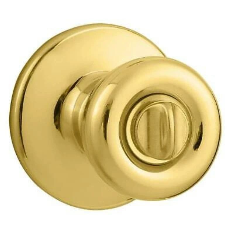 Kwikset Bed & Bath Knob Polished Brass product image