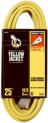Woods 25' 14G Yellow Jacket Extension Cord product image
