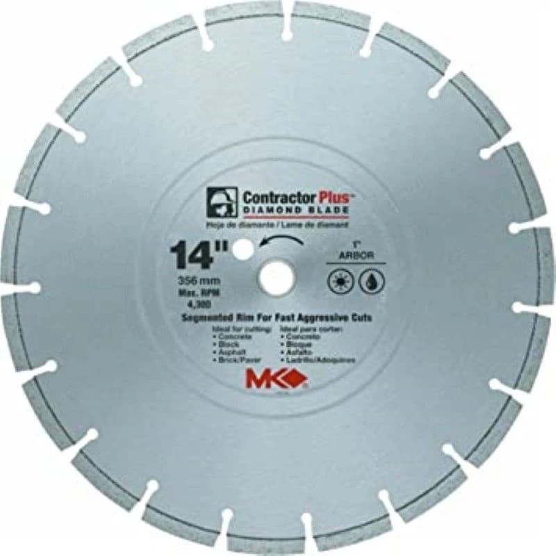 MK Contractors Plus Segmented Blade 14" x .125 x 1" Bore product image