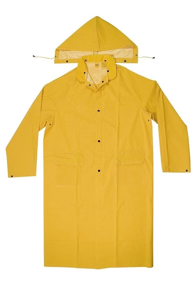 Yellow .35mm PVC/Poly Raincoat 48" product image