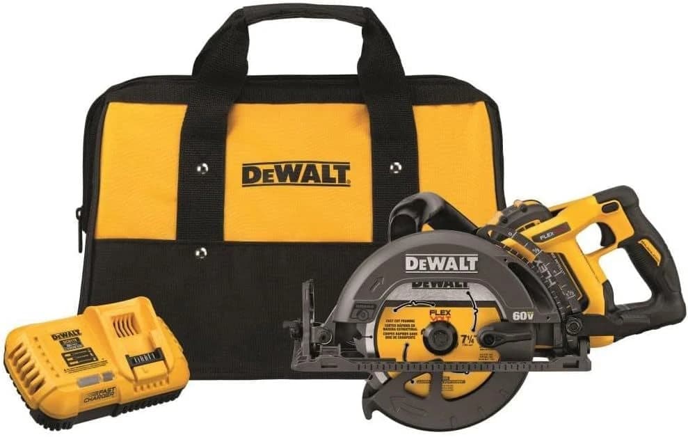 DEWALT FLEXVOLT 60V MAX Circular Saw Kit 7 1/4" Worm Style 9.0Ah Battery product image