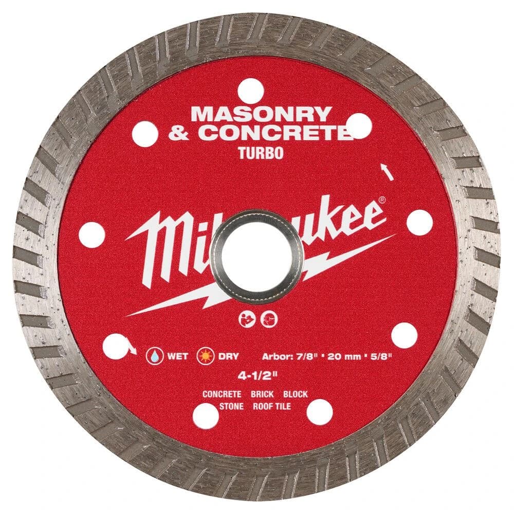 Milwaukee 4 1/2" Turbo Masonry & Concrete Diamond Blade product image