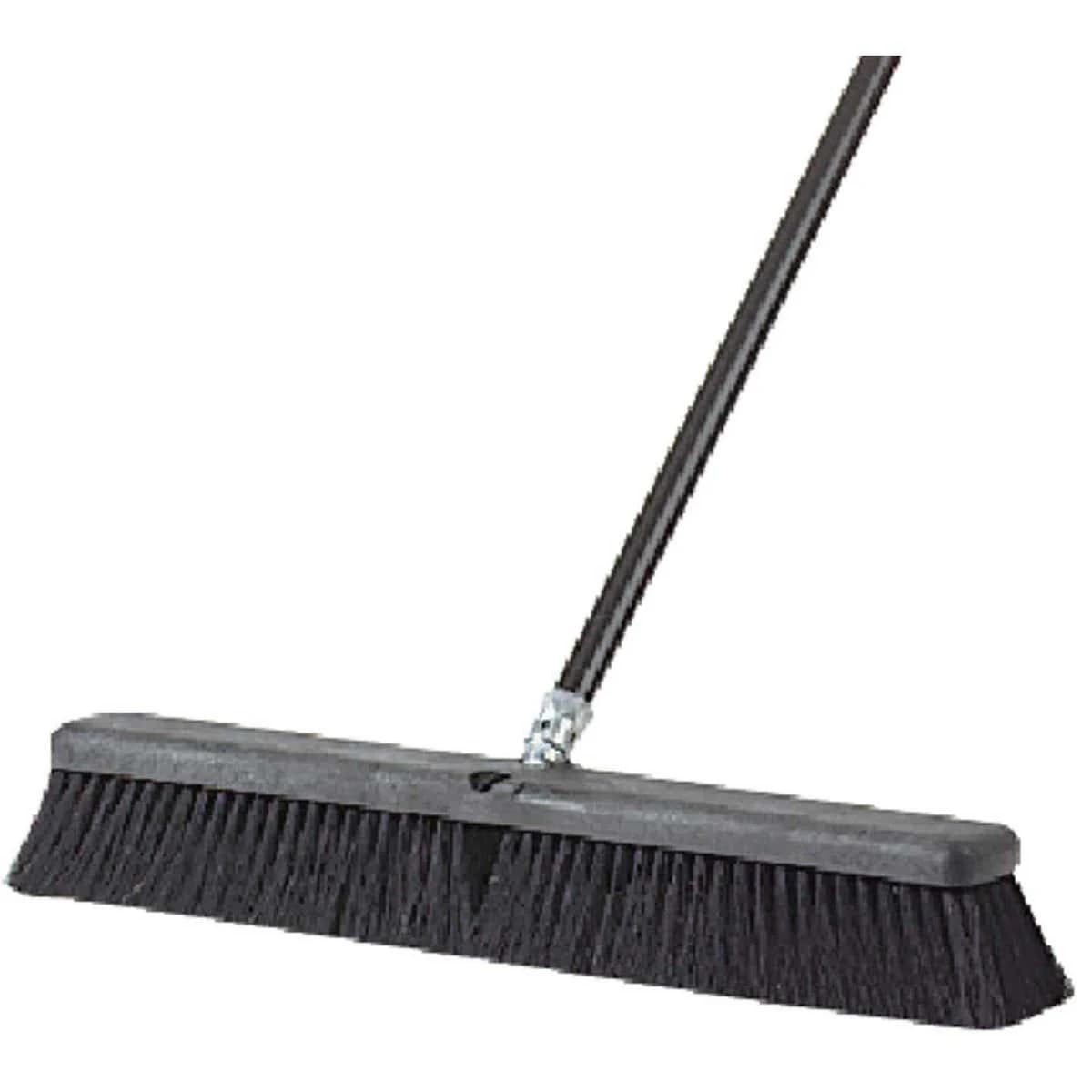 DQB/DIB 24 Inch Black Push Broom with 60 Inch Handle product image