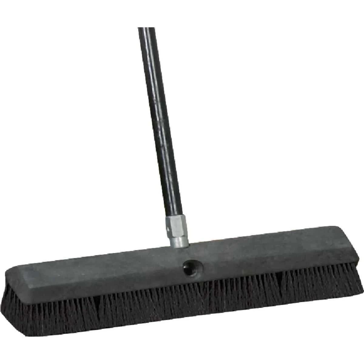 DQB/DIB 18 Inch Black Push Broom with 60 Inch Handle product image