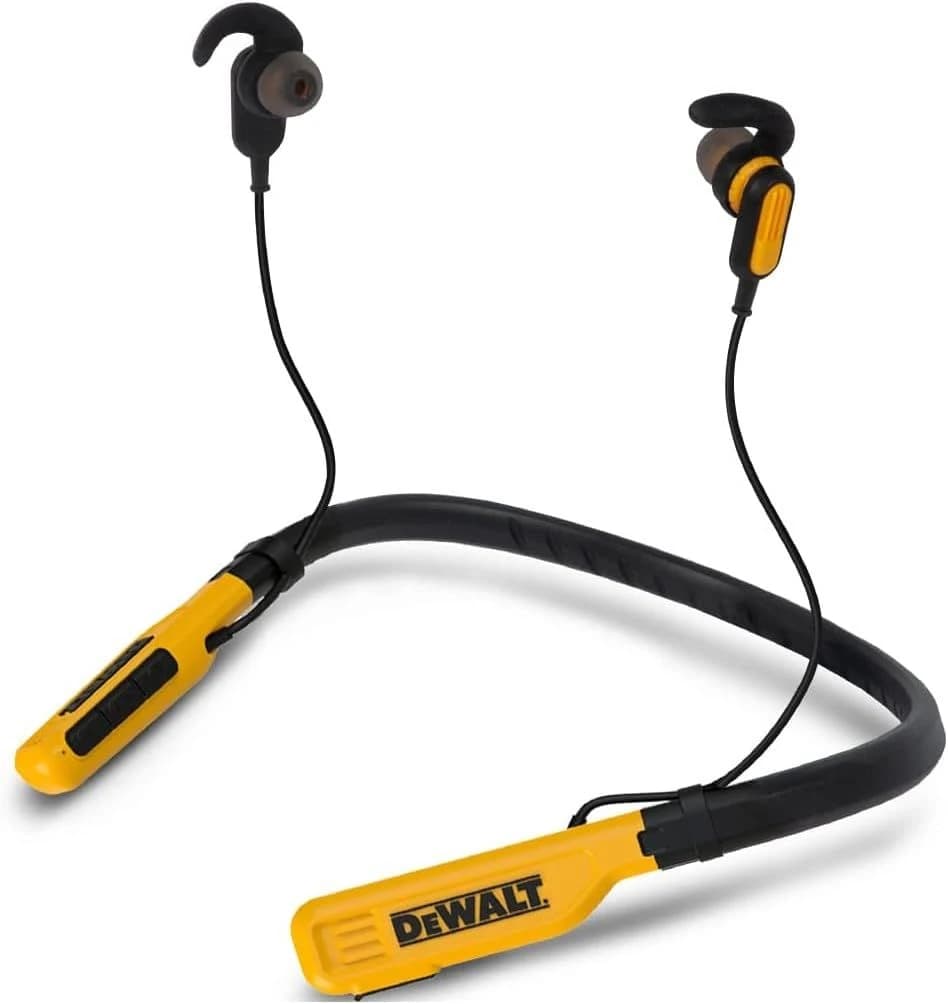Dewalt Wireless Earphones Jobsite Pro Bluetooth Neckband product image