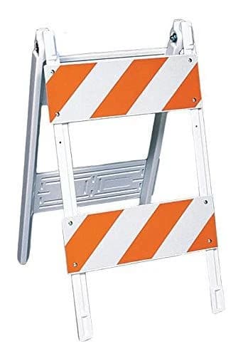 Traffix Devices Type II Folding Barricade 2x8"x24" Top & Bottom Panels product image