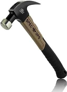 Spec Ops 16 oz Curved Fiberglass Claw Hammer Shock-Absorbing Grip product image