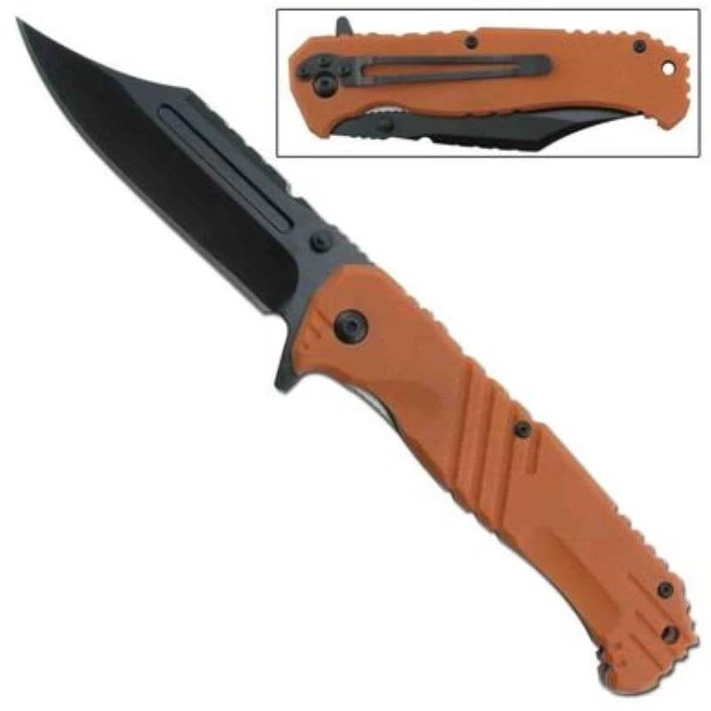 Spring-Assist Folding Knife with G10 Handle (SP1582) product image