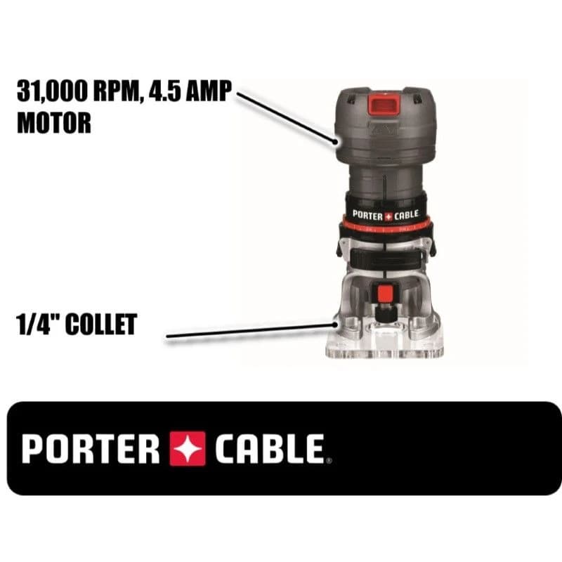 PORTER CABLE-Trimmer - Laminate 1/4" Single Speed 1/4" product image