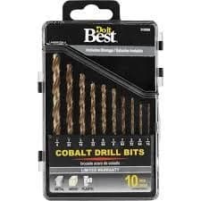 Do it Best 10-Piece Cobalt Drill Bit Set 1/16" - 1/4" product image