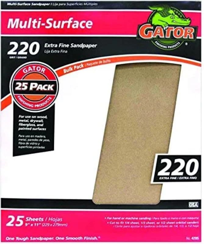 Aligator Sand Paper 9x11 A/O Bulk #220 product image