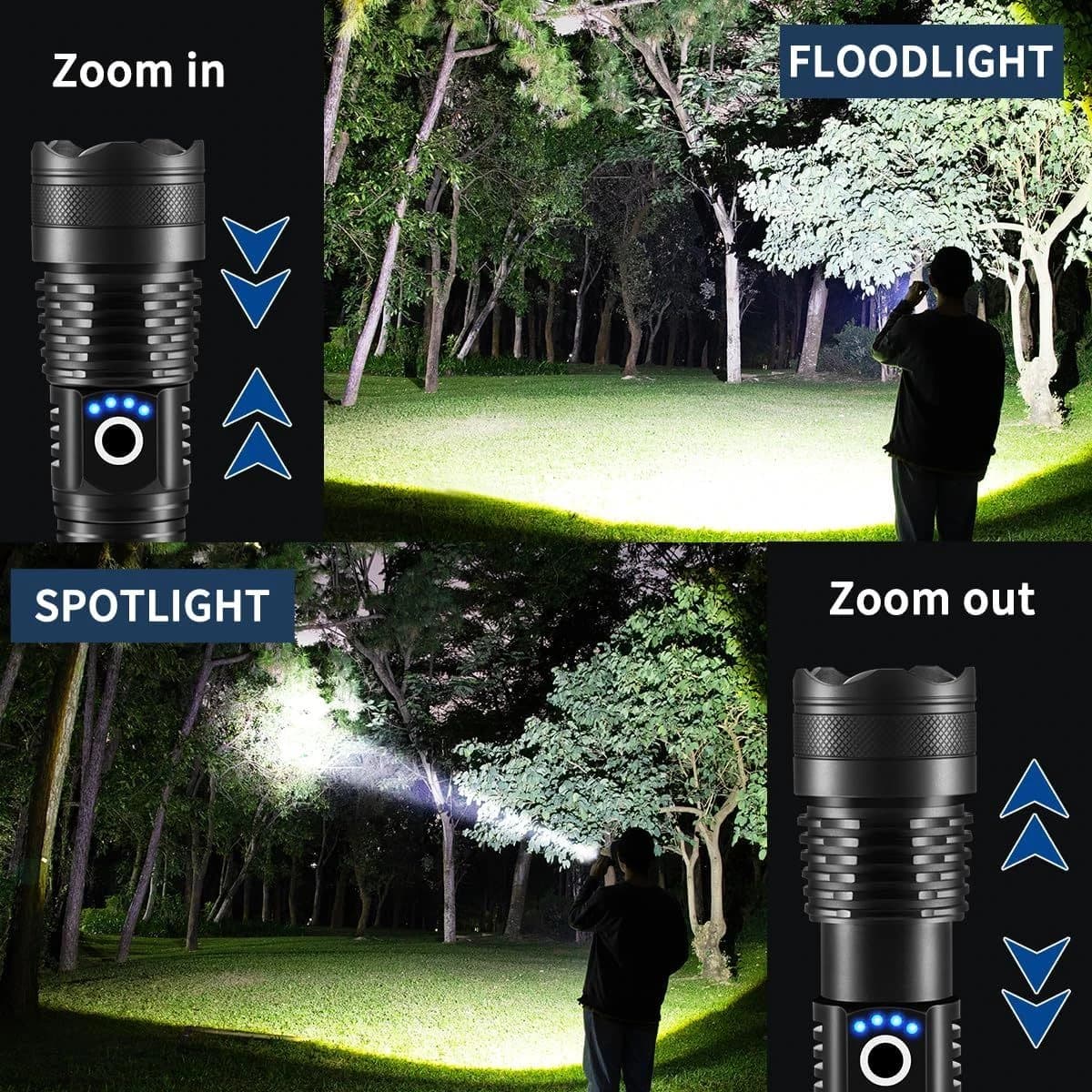 LNRYY Flashlights High Lumens Rechargeable 5Mode Tactical LED Waterproof product image