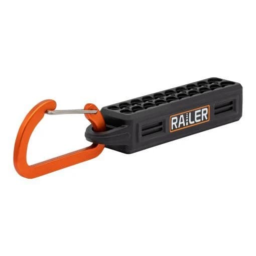 Railer 20-Hole Bitrail Black w/Carabiner product image